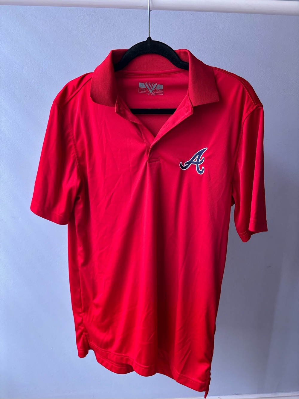 Men's Red Atlanta 'A' Logo Polo Shirt